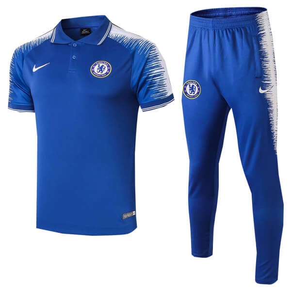 Polo Ensemble Complet Chelsea 2018-19 Bleu